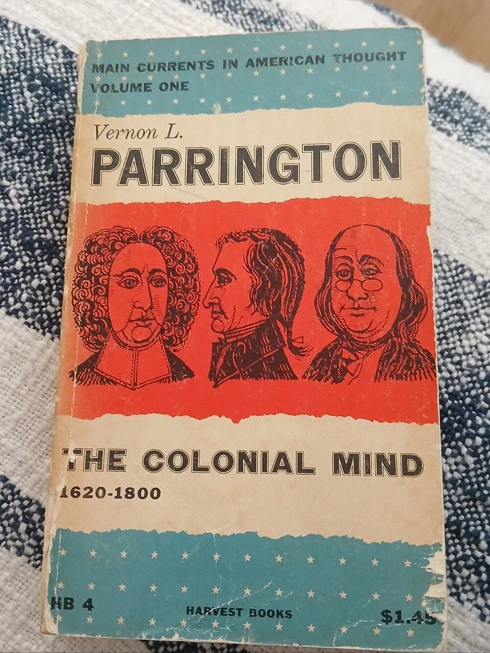 Vernon L. Parrington The Colonial Mind Paperback Vol. I Harcott Bruce & Co.